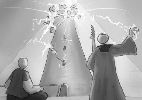 turm zerstoerung med