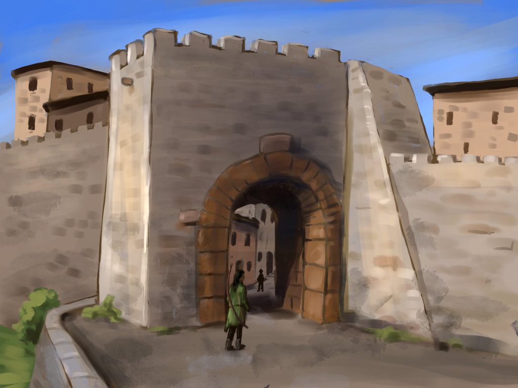 Am Stadttor von Esatira esatira-stadttor